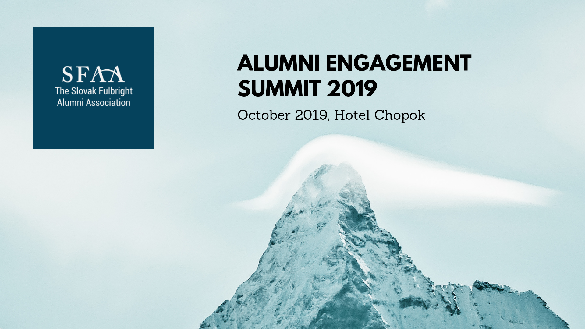 Alumni Engagement Summit 2019 The Slovak Fulbright Alumni Association